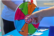 Five Seasons Sports Club door prize wheel