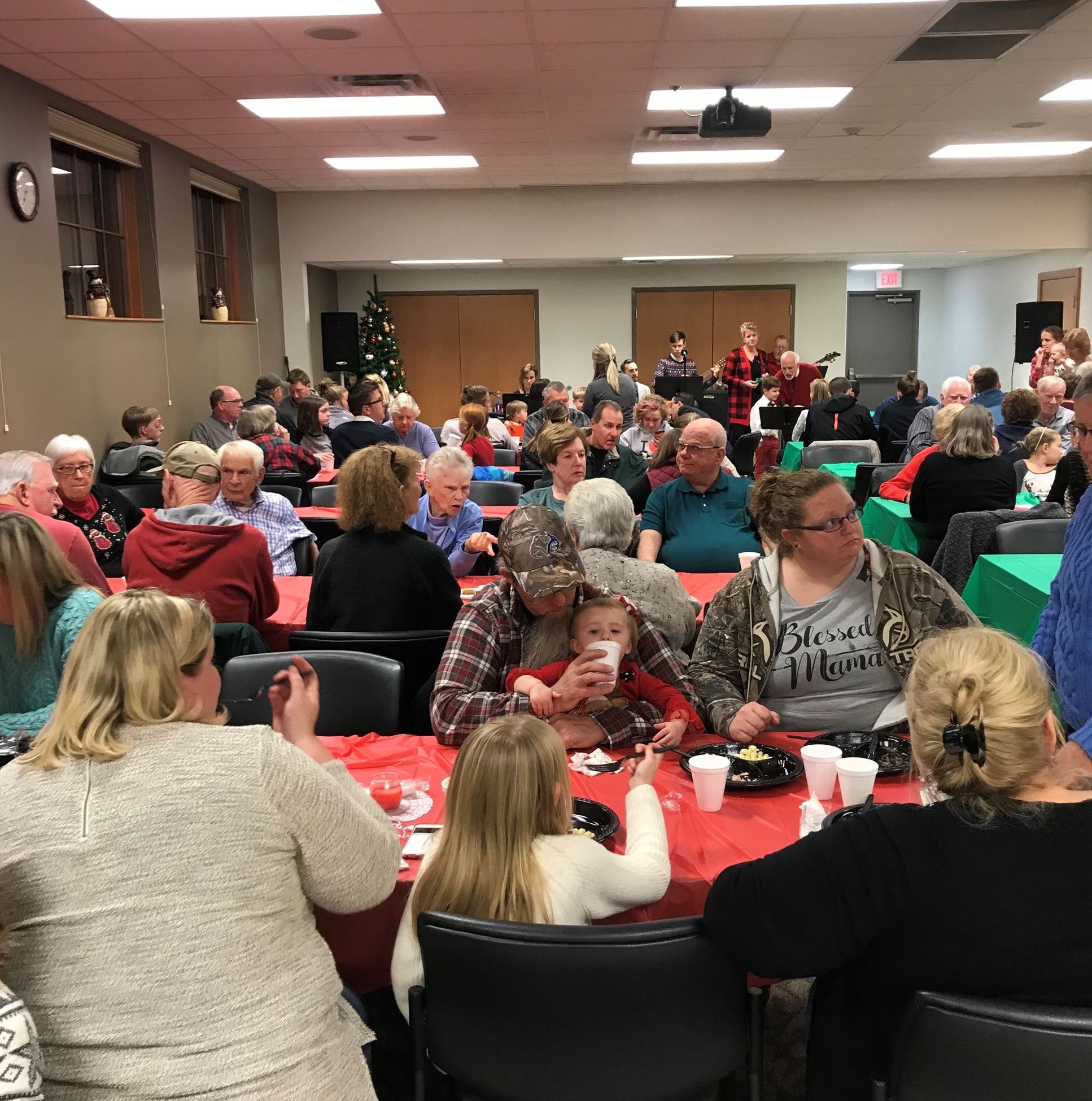 Residents Enjoying the Dinner